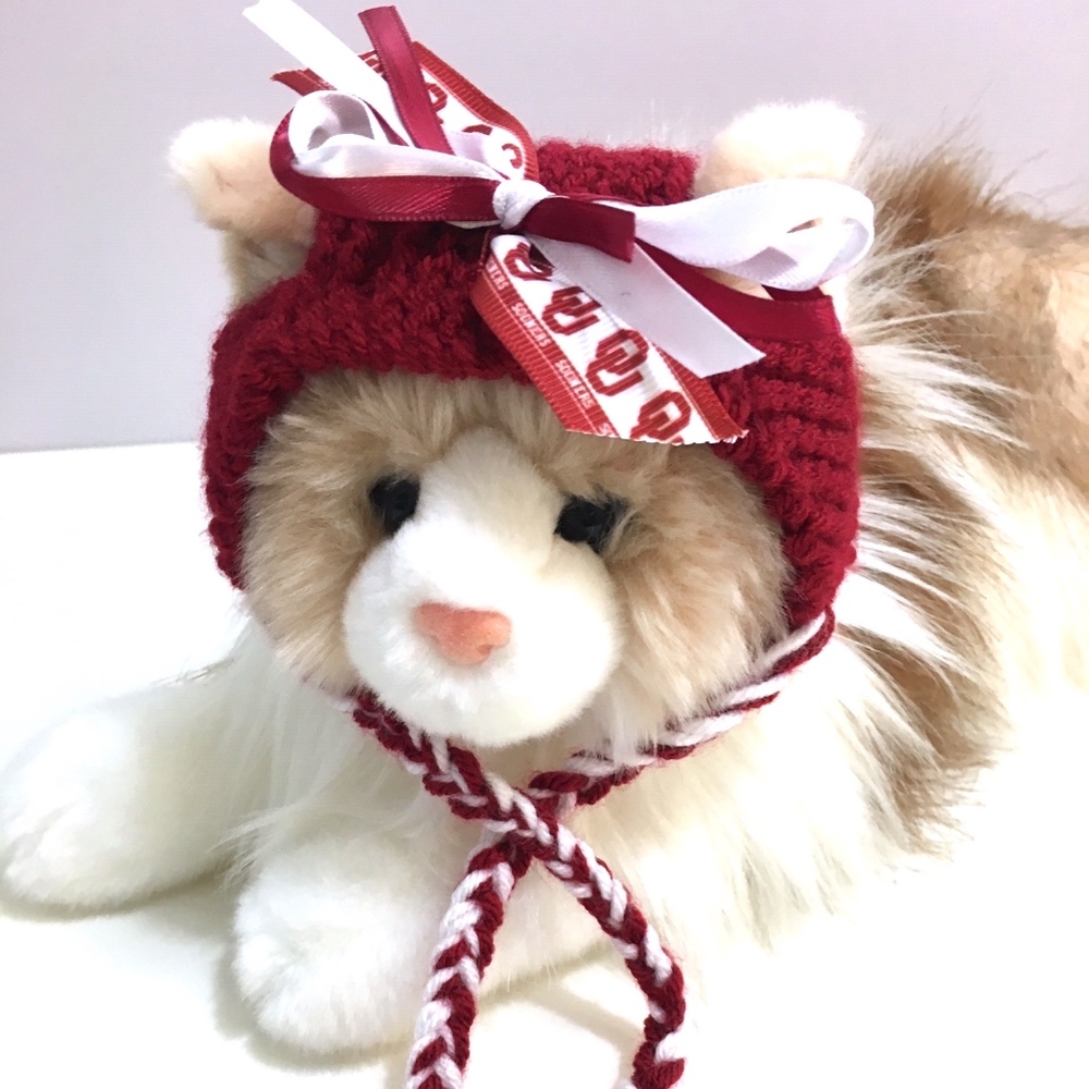 Oklahoma SOONERS Handmade Cat Hat *NEW*